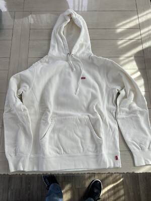 Supreme Small Box Logo Hooded Sweatshirt White Hoodie (SS20) SIZE