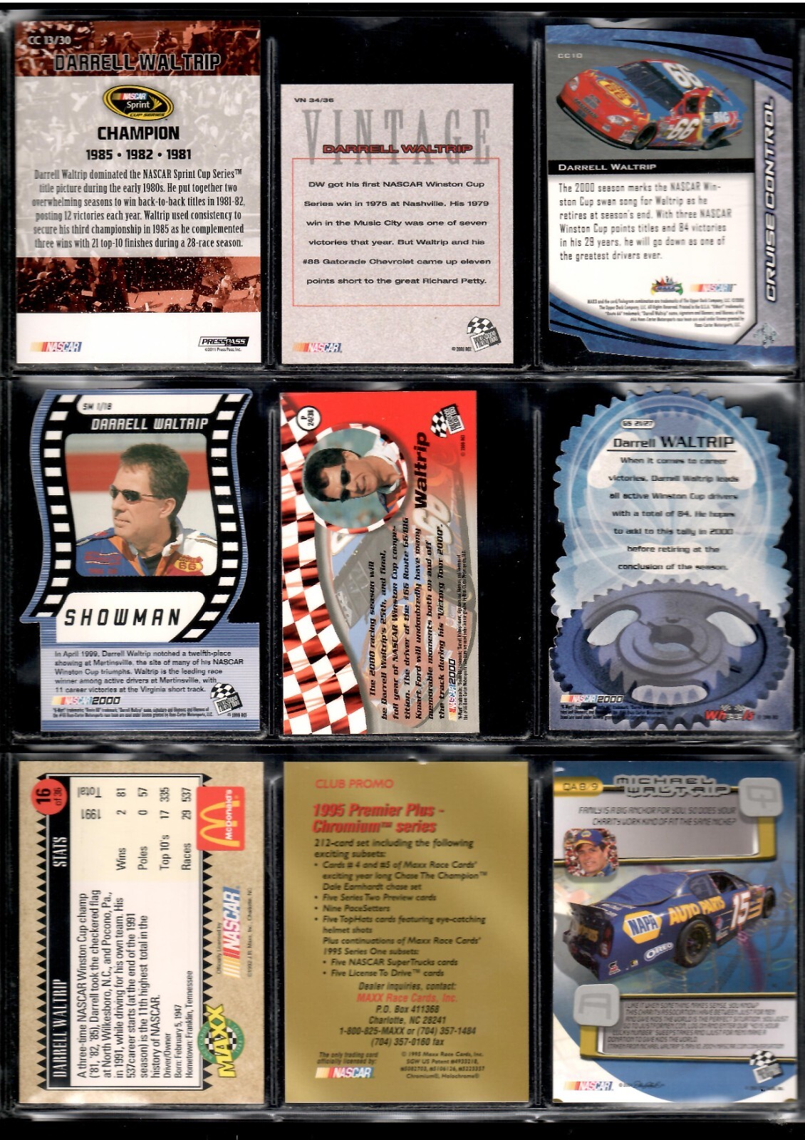 Darrell Waltrip 25-card NASCAR Lot (NO DUPLICATES) | eBay