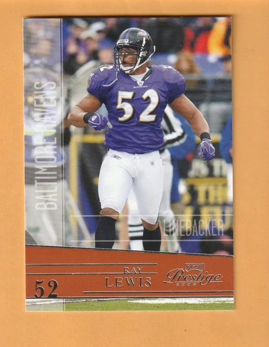 Ray Lewis Baltimore Ravens 2006 Playoff Prestige #15 Miami Hurricanes 4D