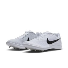 Nike Mens Zoom Rival Distance White Running Spikes Sz 12 SHOES ONLY DC8725-100