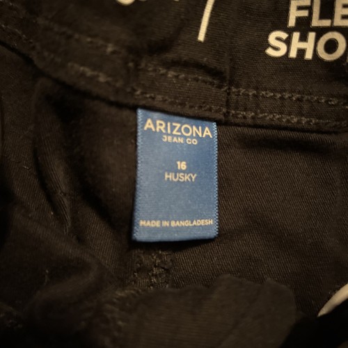Arizona Jean Co Boys Black Cargo Shorts Flex Size 16 Husky Casual Outdoor Youth - Picture 5 of 9