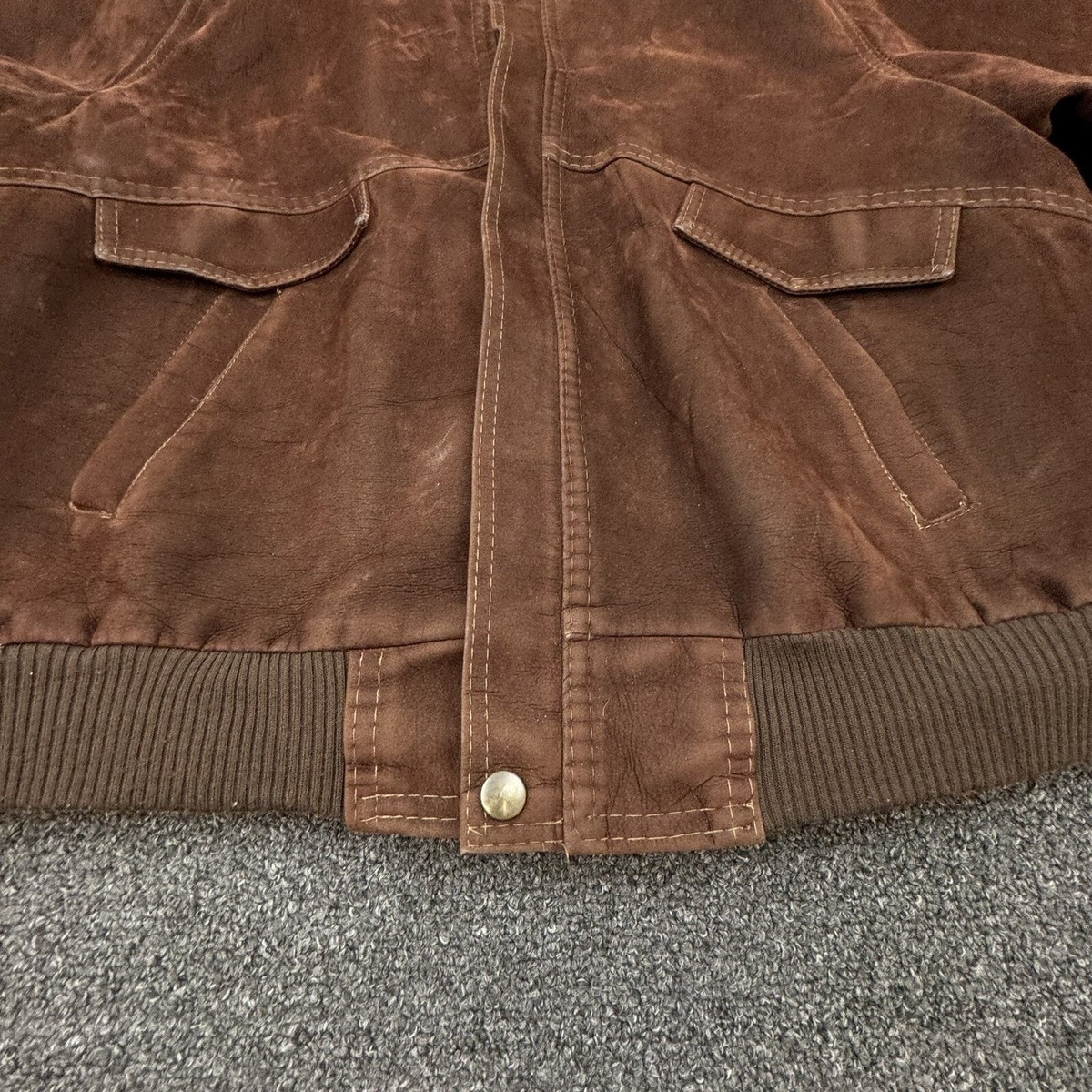 V Import Export Made In Italy Vintage Mens Extra Large Suede