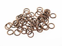 100 Biegeringe In Antik Kupfer, 6 Mm