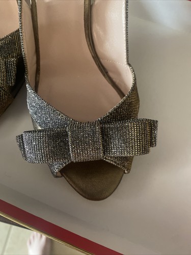 Kate Spade Metallic Bronze Nappa Bow Slingback Pump Size 6 1/2 - Bild 11 von 17