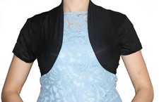 BOLERO AUS VISKOSE VIELE FARBEN UND GRÖSSEN - KURZARM 