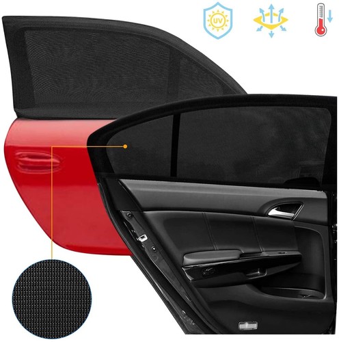 2PCS Car Rear Window Screen Shade for Camping Protection Bug UV Car Mosquito Net - Picture 17 of 23