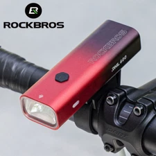 ROCKBROS Cycling Headlight USB Rechargeable MTB Road Bike Front Light Night LED