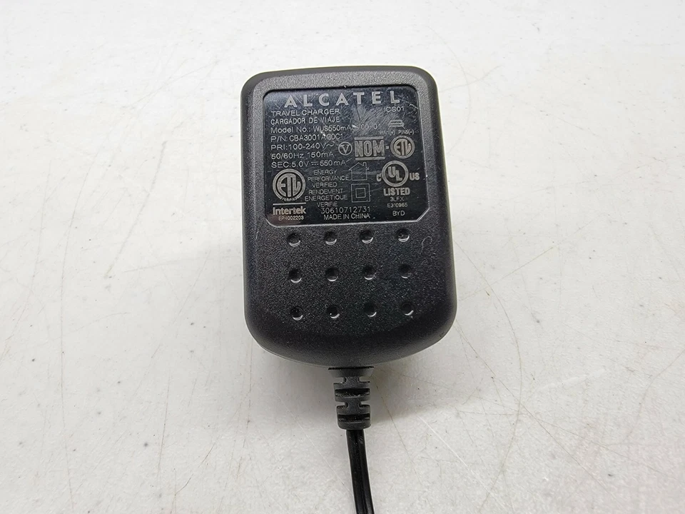 Alcatel (WUS550mA5V00-01) Travel Charger & Cable for Micro USB Devices, b-x - Image 2 of 4