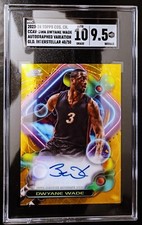 DWYANE WADE-2023/24 Topps Cosmic (#40/50) GOLD AUTO/AUTOGRAPH SGC: 9.5-AUTO: 10