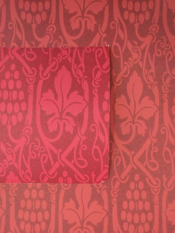 Papel Pintado Vintage Borgoña Viñas Uvas Vino Lote de 4 Rollos LEER descripción Foto 2 de 3