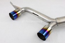 Megane 2 II RS 225 230 175 Exhaust Tube Tips 76mm BLUE style Titanium Silencer 