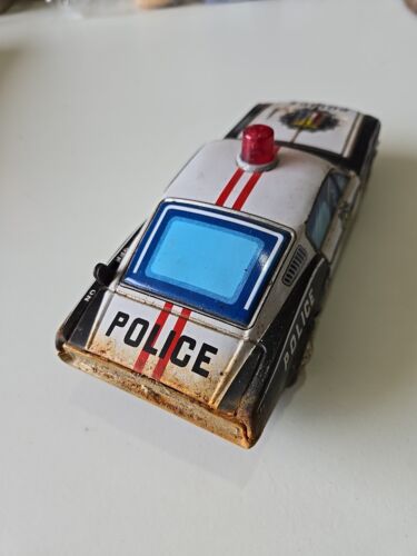 VINTAGE TOY TIN CAR JAPAN FORD MUSTANG Highway Patrol Car - Picture 3 of 4