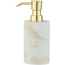 White Quartz Agate Bathroom Refill Shampoo Dispenser, Cyber Monday Sale Decors
