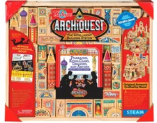 ArchiQuest WOOD BLOCKS! Deluxe World Fusion Pharaohs,Kings,Dragons,218pcs SEALED