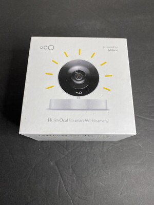 Oco Co-14 Wifi Camera With Wall Mount Power Supply & Cord 720p HD Video
