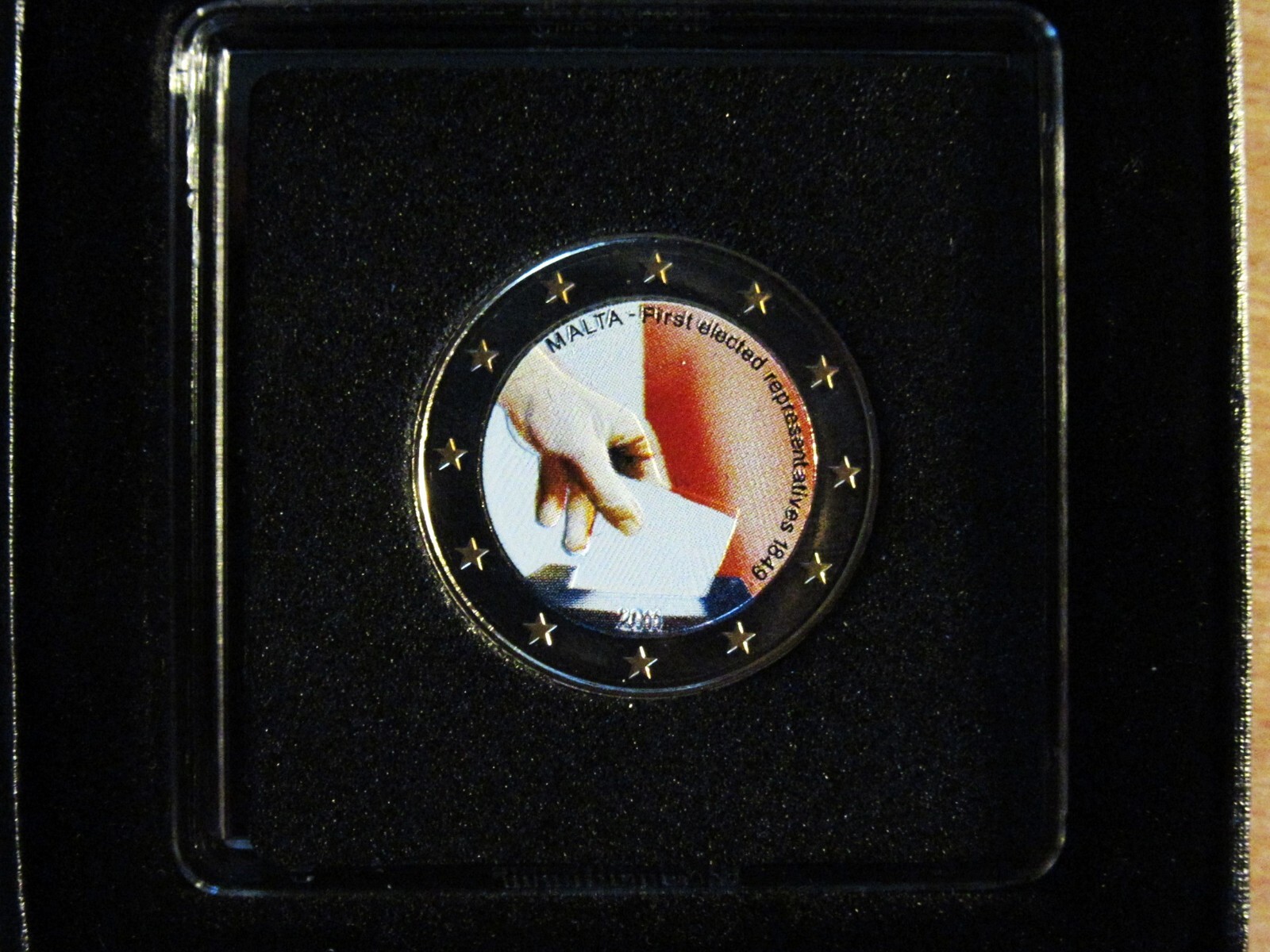 COFFRET 2e MALTE 2011 COLORISEE" 1ERE ELECTION " SERIE LIMITEE 2000ex+CERTIFICAT