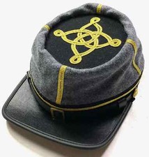 US CIVIL WAR CONFEDERATE CSA CS CAPTAIN INFANTRY OFFICER KEPI FORAGE KEPI