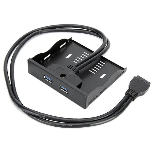 USB3.0 Floppy Front Panel 3.5'' Floppy Bay 19 Pin to 2 Interface USB3.0 HUB - Picture 10 of 11