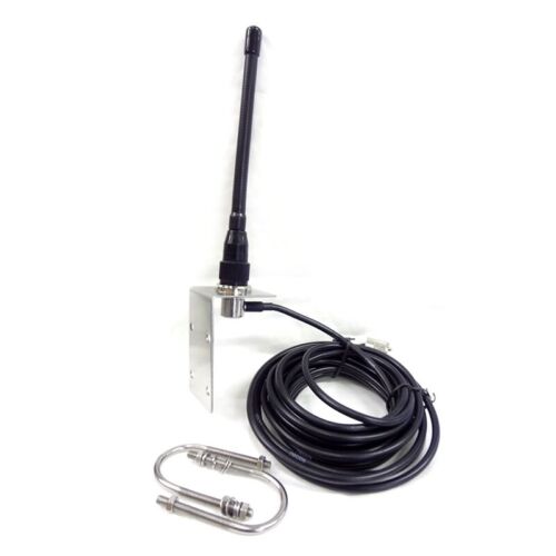 Antena marina VHF 156-163 MHz mástil de goma aérea con cable 5M RG-58 para 5273 - Imagen 4 de 6
