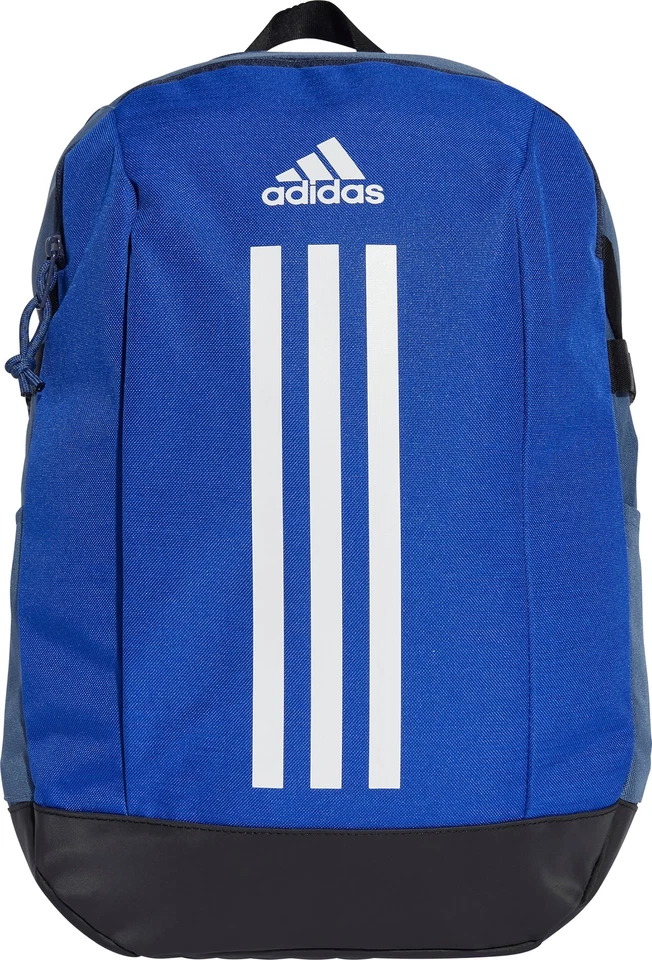 adidas Power VII Backpack Blue Gym Travel Training Bag Mens Womens 3 Stripes