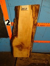 A528 15/16" THICK Maple Live Edge Slab shelf table bench wood