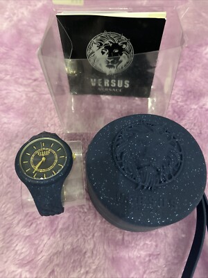 Versus Versace Tokyo Silicone  Fire Island  Watch Blue/GOLD