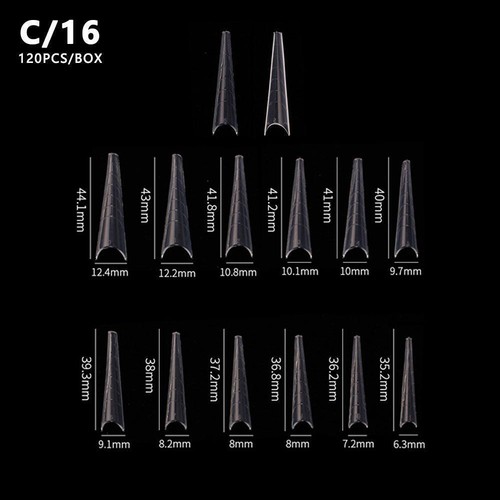 120pcs Poly Dual Forms Nail Gel Quick Building Mold Tips U7O4 Too Nail L1S0 E2N2 - Picture 12 of 29