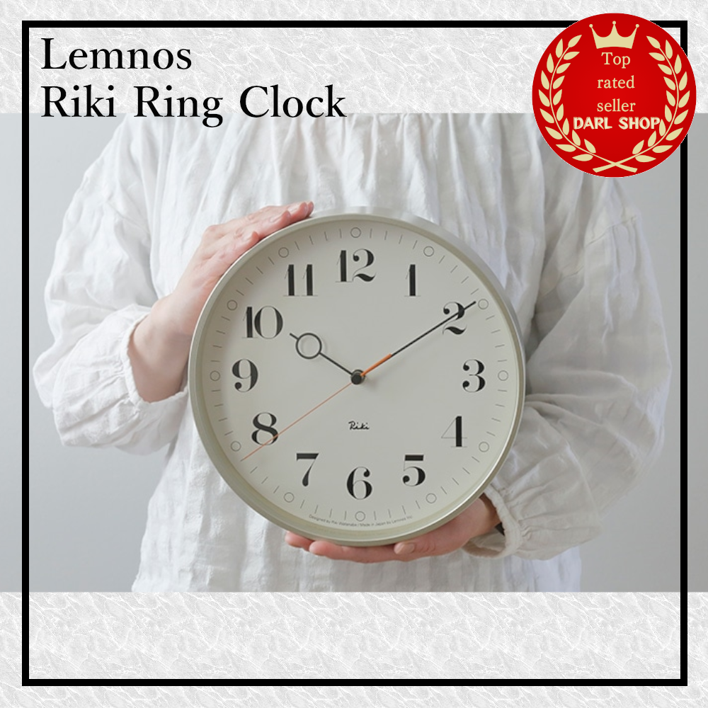 Lemnos Wall Clock Analog Riki Ring Clock WR20-05 WH Lemnos