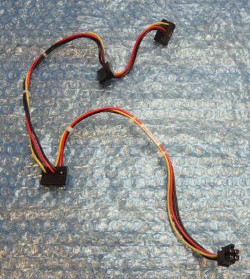 HP Genuine Compaq Elite 8000 8100 Series Desktop4 Pin to 3X SATA Power Cable 577798-001 HP Genuine Compaq Elite 8000 8100 Series Desktop4 Pin to 3X SATA Power Cable 577798-001