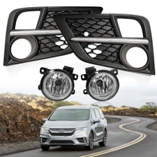 Fit 2018 2019 2020 Honda Odyssey LED Fog Light Front Bumper Driving Lamp +Switch