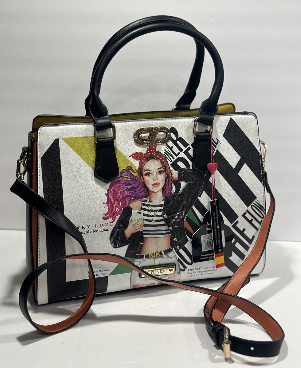 Cosmetic Bag Tote Bolsa Nicole Miller NIKKY BY NICOLE LEE COLLEGE