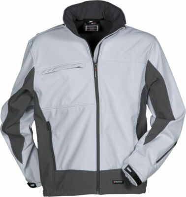 PAYPER Maler Softshelljacke Storm (8m Wassersäule Membran) weiß/grau  TOP 