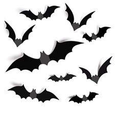 Halloween Decorations Bats Wall Decor Halloween Party Decorations Indoor