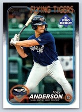 MAX ANDERSON  FLYING TIGERS  2024 TOPPS PRO DEBUT #PD-173