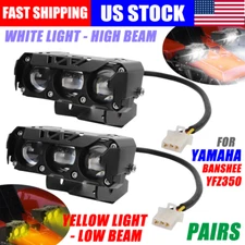 Led Headlight Light Bar Lighting Kit Driving Lamp For Yamaha Banshee 350 1987-01