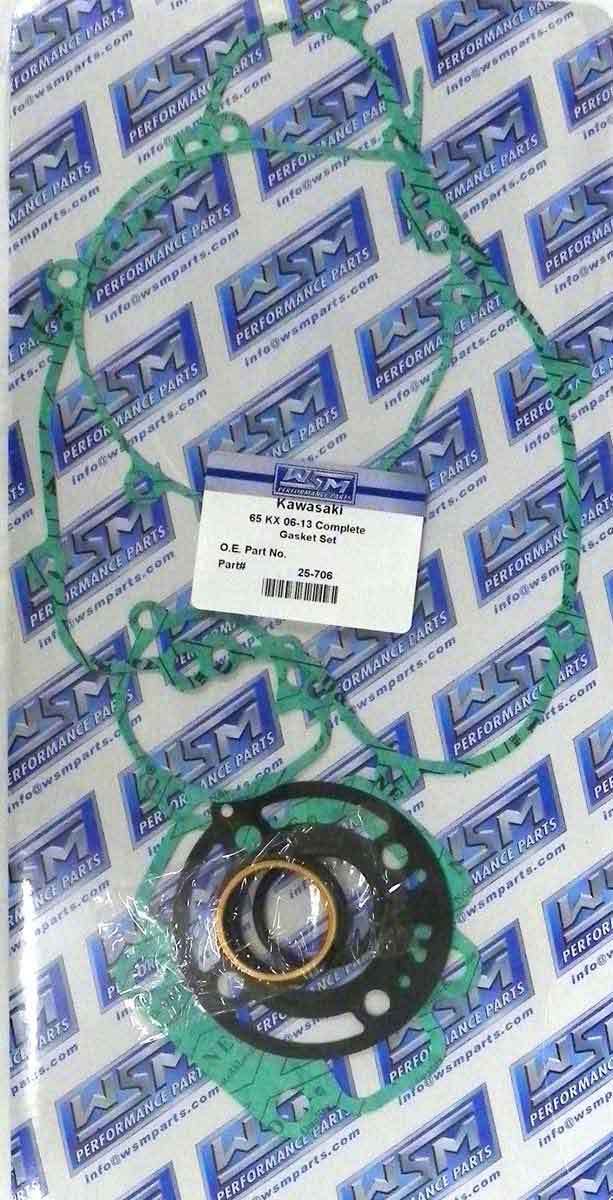 WSM Gasket Kit, Complete: Kawasaki 65 KX '06-'23 - 25-706 | eBay