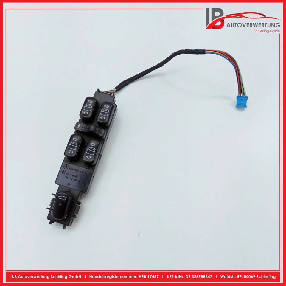 MERCEDES BENZ S-KLASSE W220 Schalter Fensterheber 2208201010 ORIGINAL - Bild 2 von 4