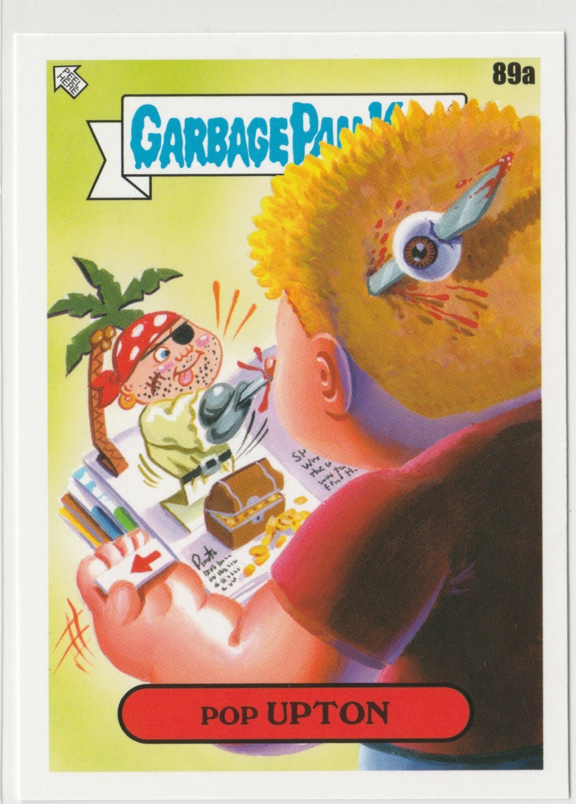 Pop Upton #89a Garbage Pail Kids GPK 2022 Book Worms Trading Card