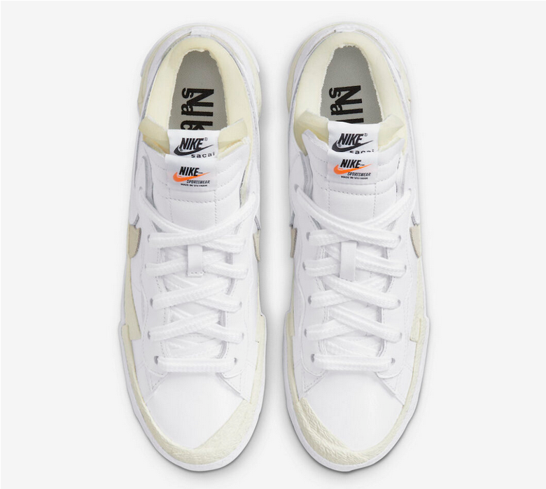 【Nike x Sacai】 正規品★ Blazer Low White Patent Leather Blazer Low x sacai 'White Patent Leather' (DM6443-100