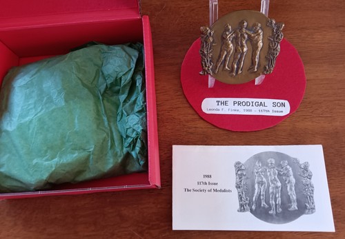 1988 Society Of Medalists #117 - THE PRODIGAL SON - Leondka Finke w/ Box - Bild 3 von 13
