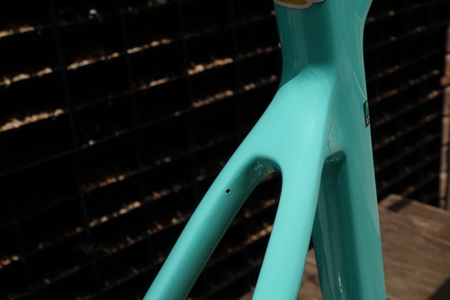 61cm Bianchi Sprint road bike frame set carbon fiber disc brake celeste - Picture 3 of 15