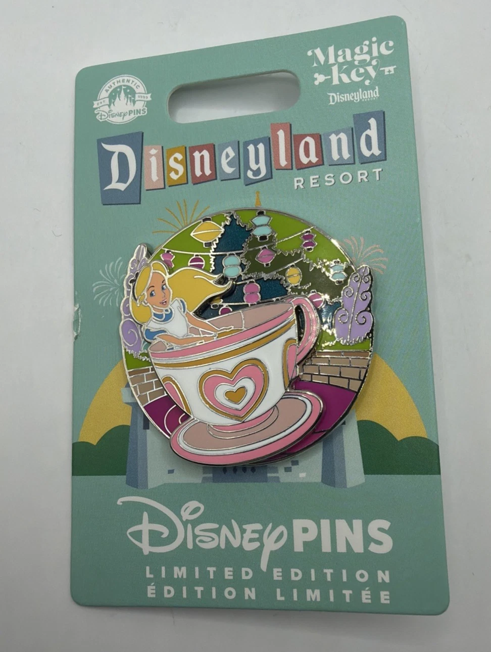 New! Disneyland Magic Key Mad Tea Party LE pin