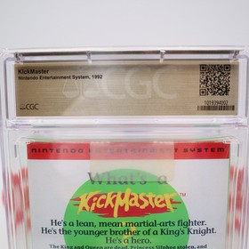 NES Nintendo KICKMASTER / KICK MASTER - CGC GRADED INDIANA 9.2 A+ NEW & Sealed! 