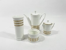 Lomonosov Imperial Porcelain Gold Coffee Pot Sugar Bowl Creamer Vase Lot