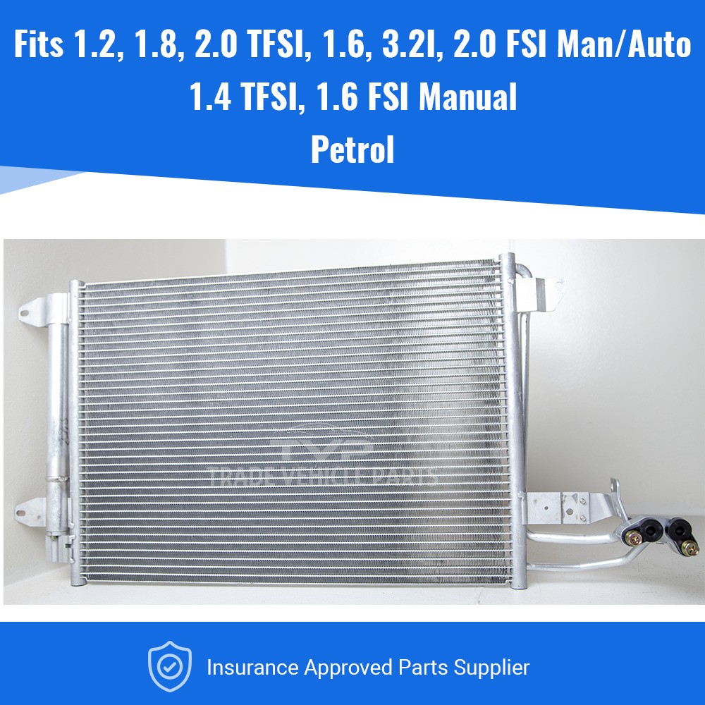 Fits Audi A3 S3 2003-2012 A/C Condenser 1.2 1.6 1.8 2.0 3.2 1.4 Man Petrol