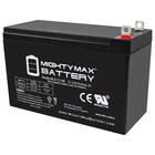 Mighty Max ML9-12NB -12 Volt 9 AH, Nut and Bolt (NB) Terminal, Rechargeable SLA