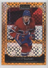 2021-22 O-Pee-Chee Platinum Orange Checkers 15/25 Nick Suzuki #82 13vr