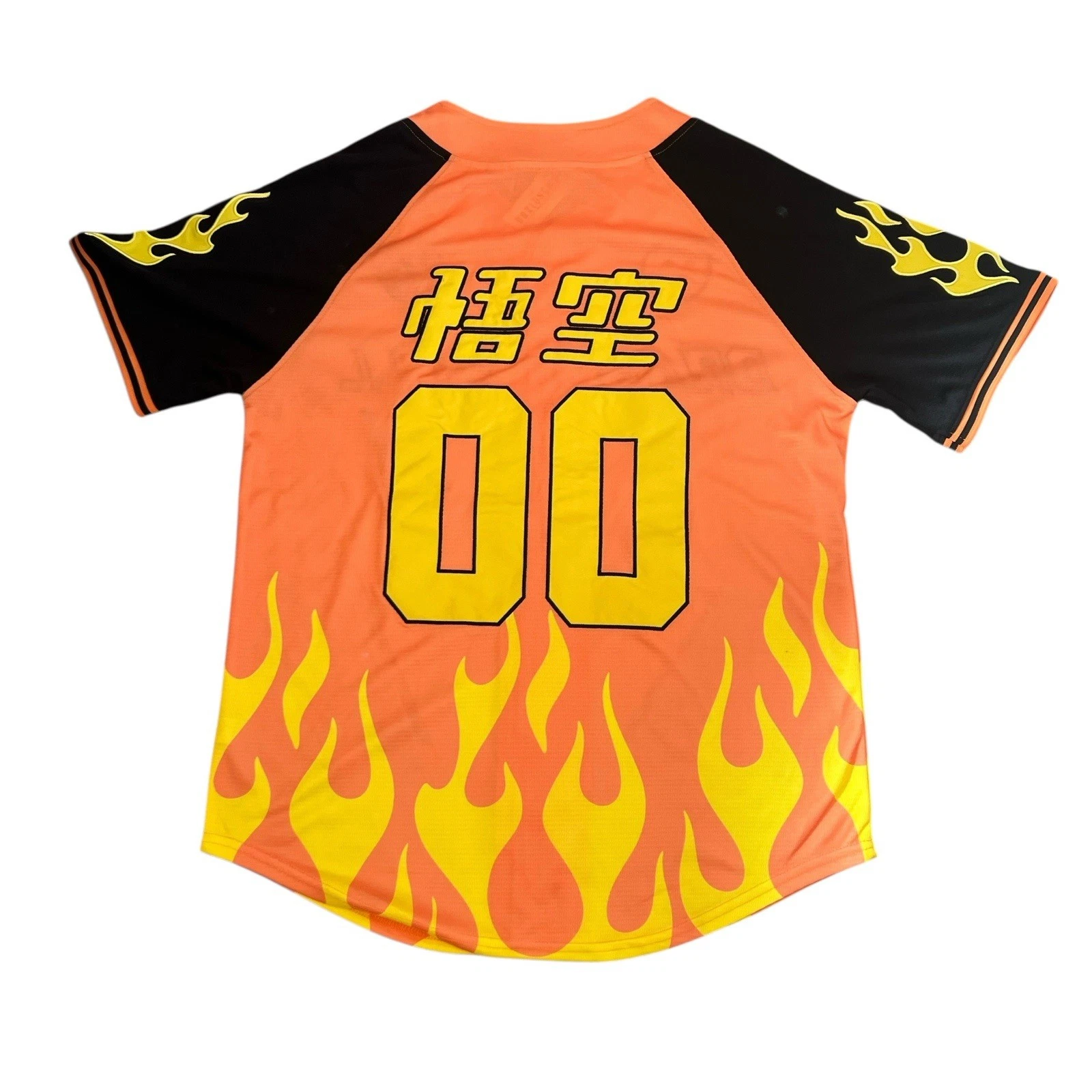 Dragon Ball Z Flame Baseball Jersey
