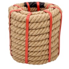 Natural Hemp Rope 3/4 in X 50 Ft Twisted Manila Rope 3/4 inch Thick Jute Rope