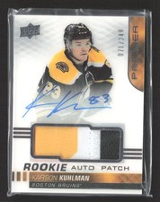 2020 Upper Deck Premier Karson Kuhlman #AR-KU Patch 071/249 Auto